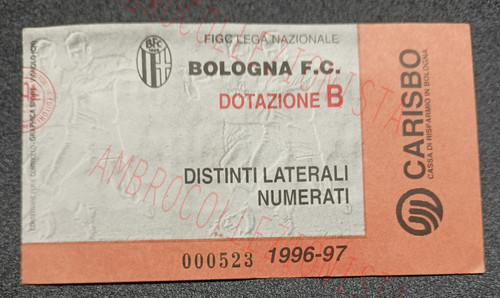 Biglietto partita bologna - partita, vs