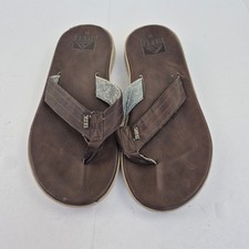 Infradito REEF 11 sandali infradito marroni da uomo in pelle comodi abbigliam...