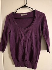 zara cardigan donna viola con