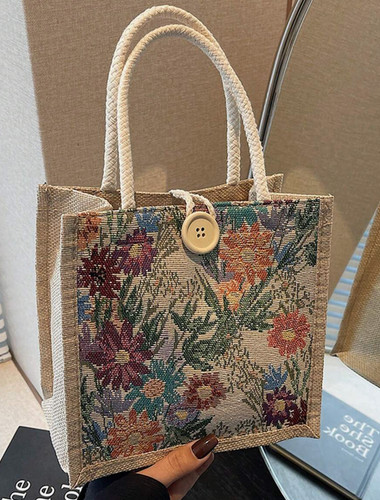Borsa tela floreale borsetta
