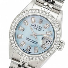 Rolex Datejust acciaio blu MOP