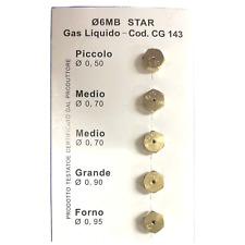 Ugelli iniettori cucina Zanussi AEG 6MB 4 fuochi + forno GPL bombola