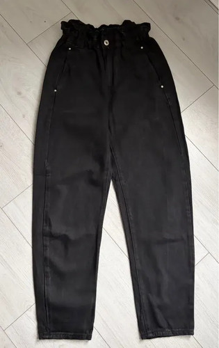 Jeans zara nero elasticizzato - nero,