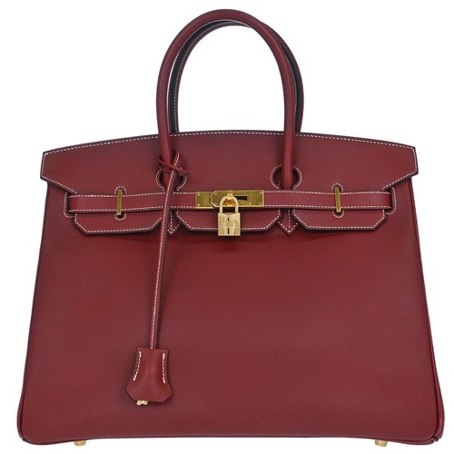Hermes rouge chamonix birkin - hermes, h