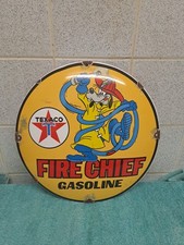 Vintage Texaco Gasoline Enamel