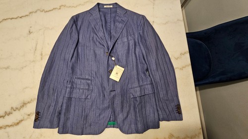 Blazer righe blu chiaro - blazer,