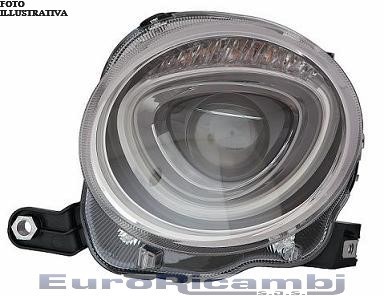Faro per fiat 500 - faro,