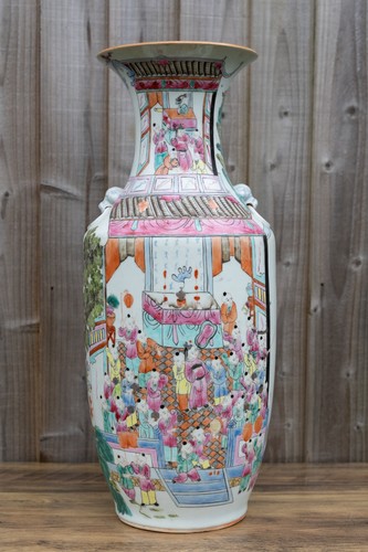Grande vaso rosa famiglia