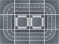 City Building Block Road Base