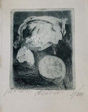 BARBISAN GIOVANNI (Treviso, 1914 - Orbetello, 1988) LIMONI s.d. inciso cm. 8 x 