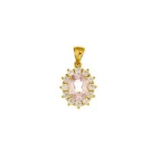 Pendente rosa di francia con