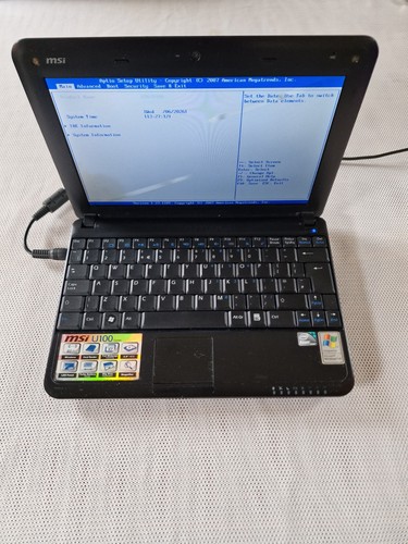 Mini laptop msi - u100, per