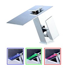 Design LED Bagno Acqua a Cascata Rubinetteria RGB Rubinetto Lavabo