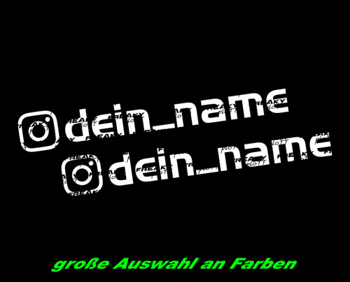 Adesivi auto instagram testo - 2,