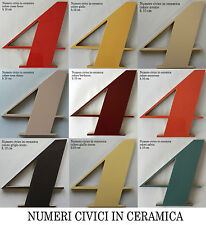 Numero civico in ceramica
