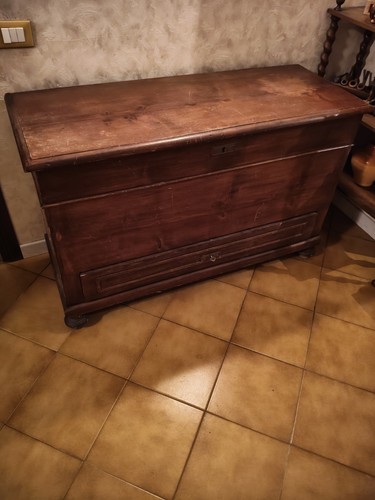 Antica cassapanca noce - cassapanca, con