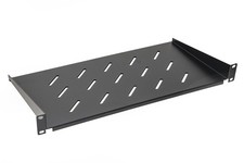 RIPIANO PER ARMADIO 19" 1 UNITA' PROFONDITA' 250 MM. (UNIVERSALE) COLORE NERO