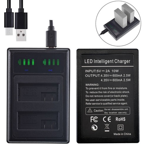 Caricabatteria led doppio - led,