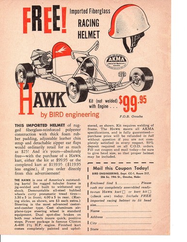 1960 bird engineering kart - bird,