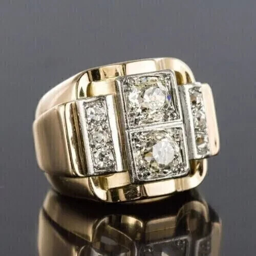 Anello uomo taglio tondo - uomo, ct
