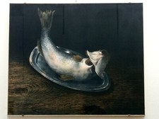 Nino Tirinnanzi Litografia a Colori su Cartoncino 60 x 70 Natura Morta e cornice