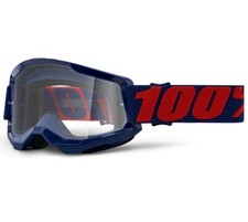 MASCHERA MASCHERINA MX CROSS 100% STRATA 2  MASEGO BLU RED  GOGGLE