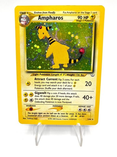 Carta pokemon ampharos 64 - carta,