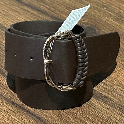 Cintura zara marrone ecopelle - zara,