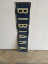 Insegna Cartello Stradale Bibiana 28x130