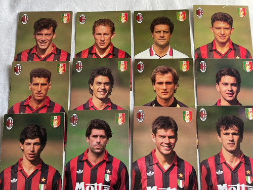 Cartoline calcio motta milan - calcio,