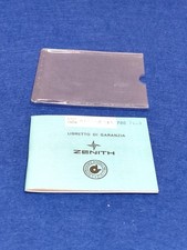 Zenith Stellina Libretto di istruzioni e garanzia per orologio . Anni '70. Raro.