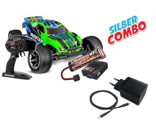 Traxxas rustler rtr verde - rtr, hd