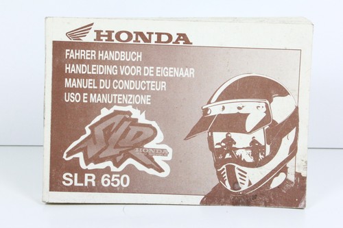 Honda slr650 manuale - slr650, uso