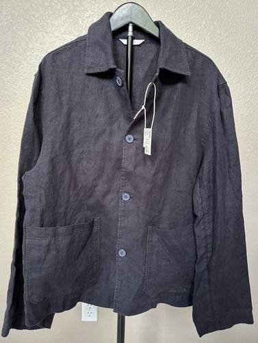 Giacca zara nera lino con - giacca,