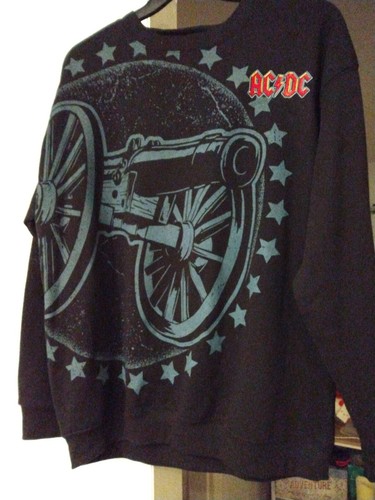 Felpa nera girocollo dc - felpa,