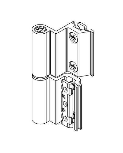 Cerniera alluminio ali - alluminio, 2