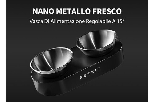Ciotola rialzata acciaio - in,