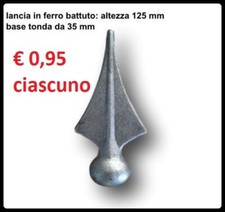 nr. 25 pz. lance in ferro battuto per ringhiere cancelli punte in ferro 13.077