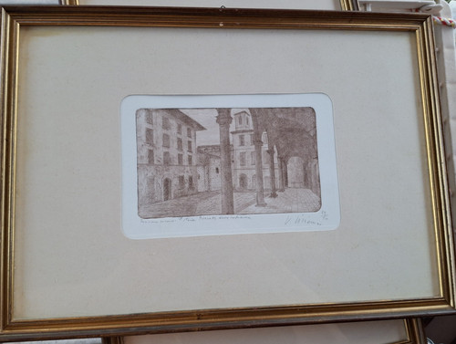 Viviano viviani incisione - viviani, su