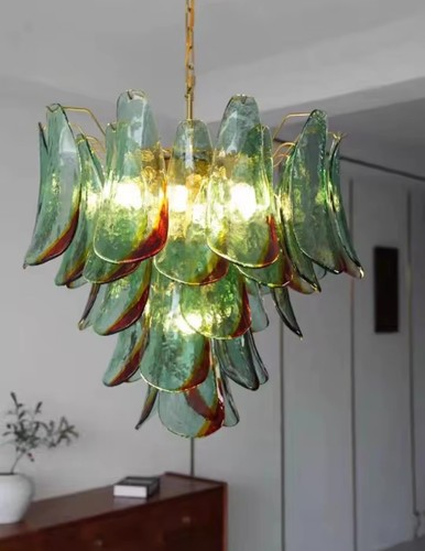 Lampadario antico vetro di - in,