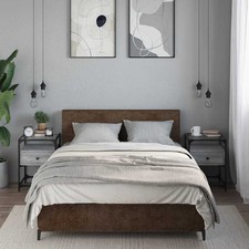 Comodini 2 pz Neri 40x40x55 cm