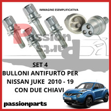 KIT 4 BULLONI ANTIFURTO CERCHI IN LEGA PER GRANDE PUNTO EVO CON 2 CHIAVI