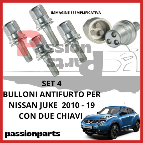 Kit bulloni antifurto cerchi - kit,