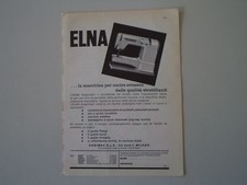 advertising Pubblicità 1961 MACCHINA PER CUCIRE ELNA SUPERMATIC
