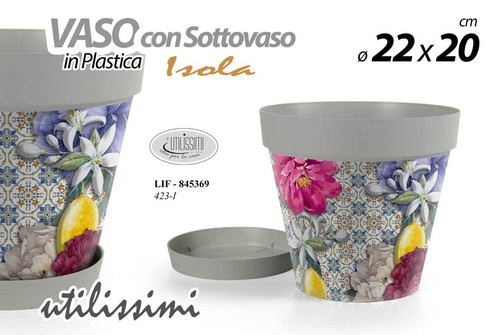 Vaso fioriera sottovaso - +,