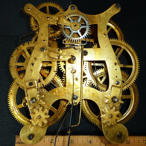 Seth thomas premium - lyre, brass