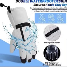 Guanti da Sci e Snowboard Top Qualità,Touch Smartphone Senza Toglierli..nuovi,XL