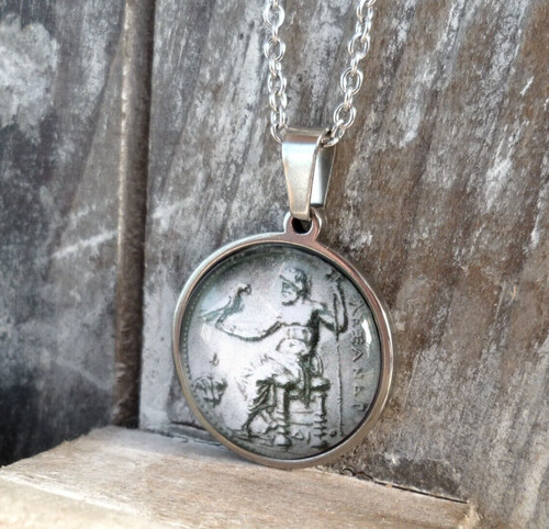 Collana zeus acciaio ciondolo - collana,