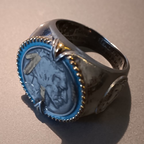 Anello argento 925 turchese - 925,