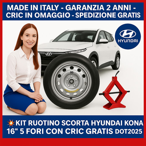 Kit ruotino scorta hyundai - scorta,